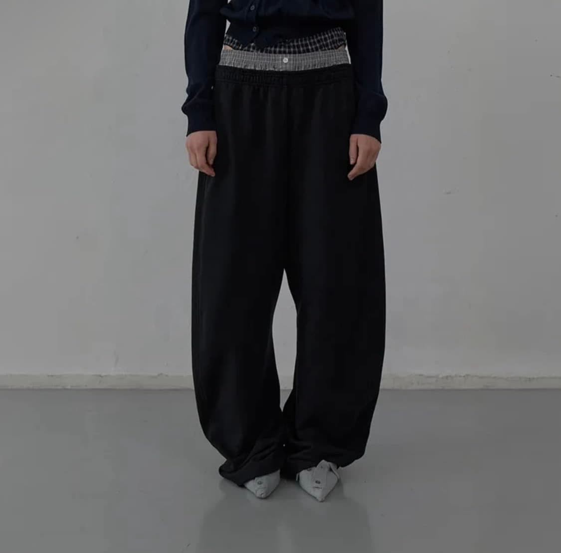 LCDC 레이어드 체크 스웻팬츠 상품이미지3