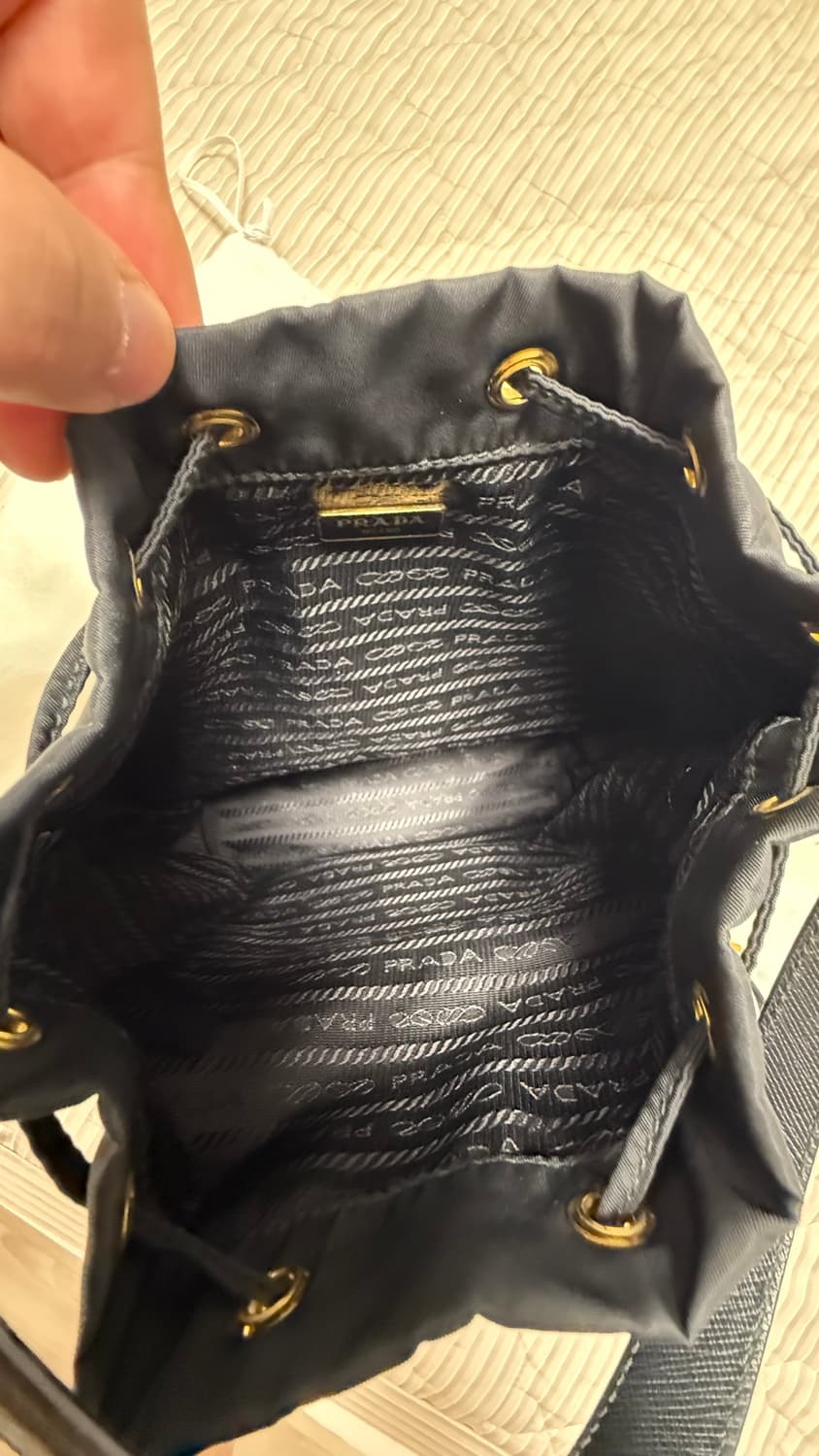 프라다 듀엣 리나일론 숄더백 블랙 상품이미지6
