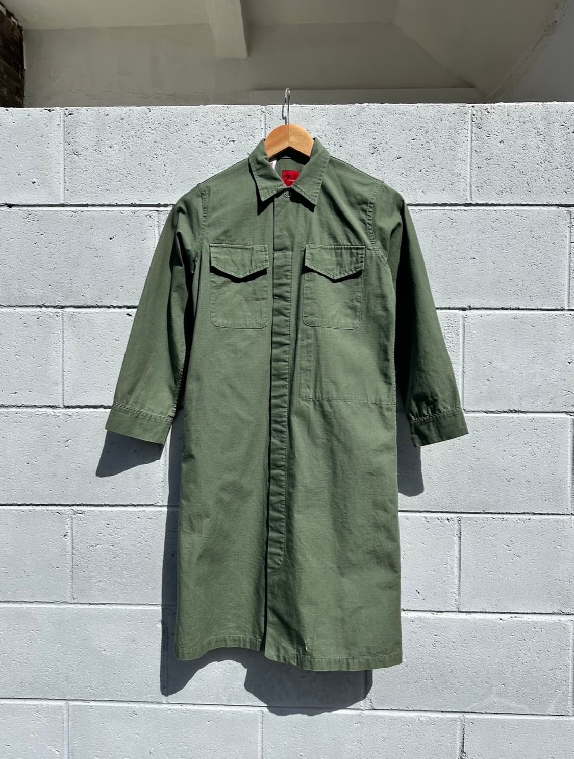 네펜데스 카키 포켓 셔츠원피스 상품이미지1