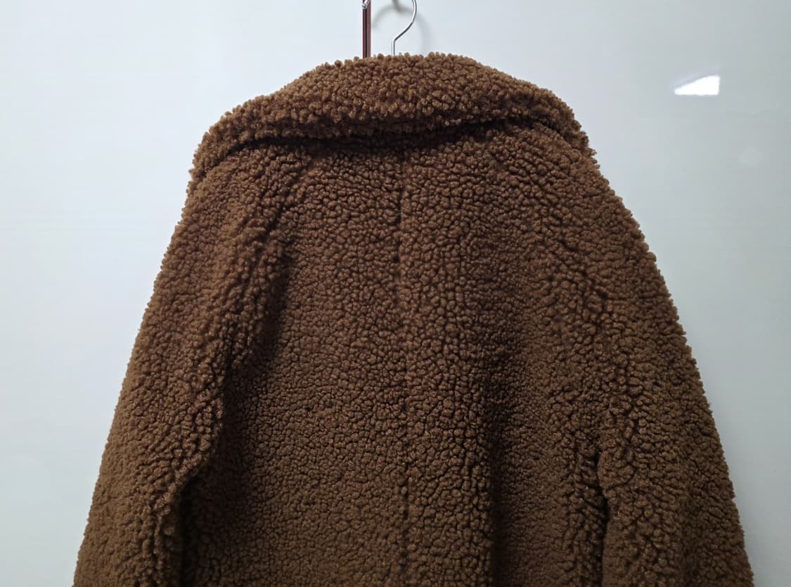 비씨비지 OATMEAL BROWN 쉐르파 뽀글이 롱코트 M
 상품이미지7