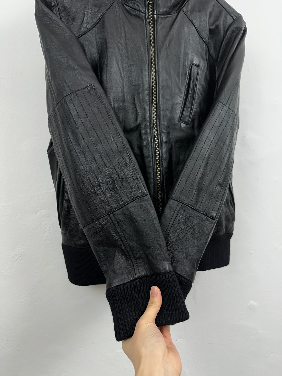 LHP sheep leather hooded jacket 상품이미지6