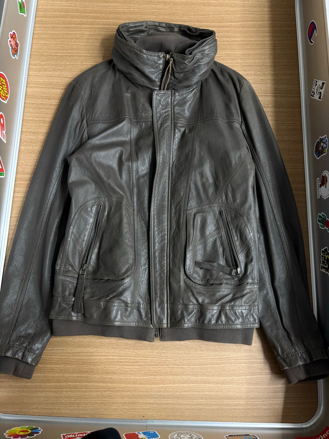 VTG 하이넥 양가죽 자켓 상품이미지2