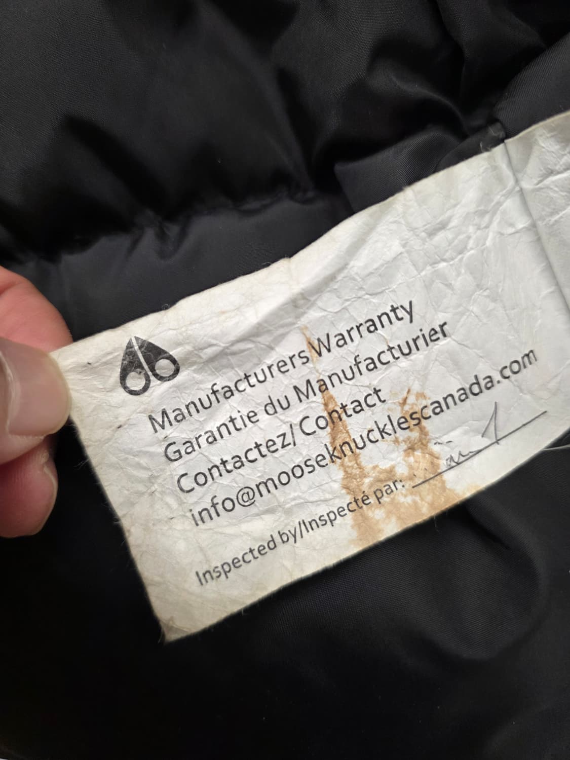 무스너클 남성 덕다운 패딩. 싸이즈 90~95 상품이미지8