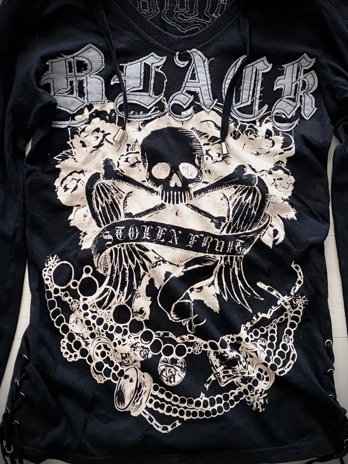 “THOUSAND” 해골 펑크 후디 상품이미지5