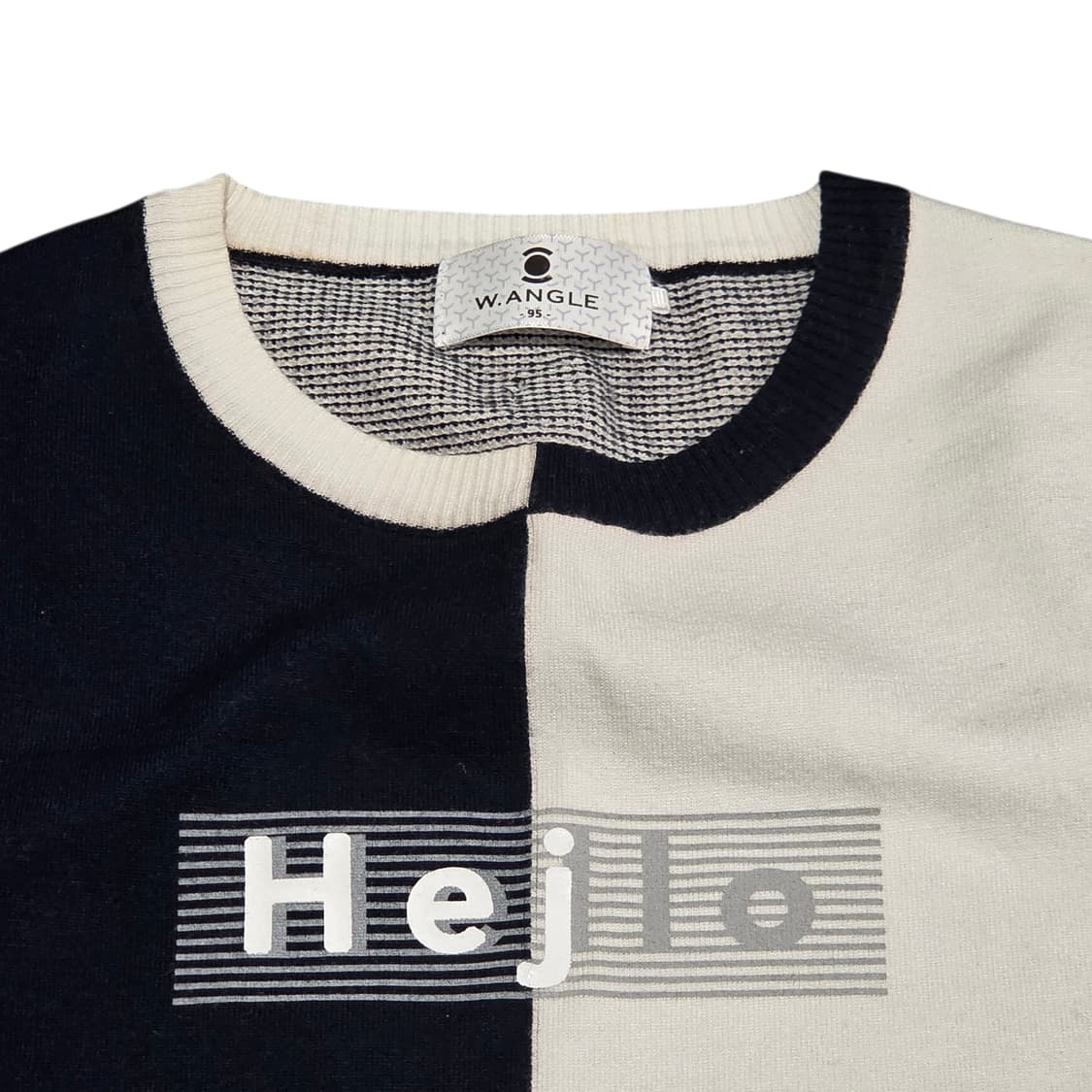 W.ANGLE 와이드앵글 여성 블록 니트 베스트 상품이미지3