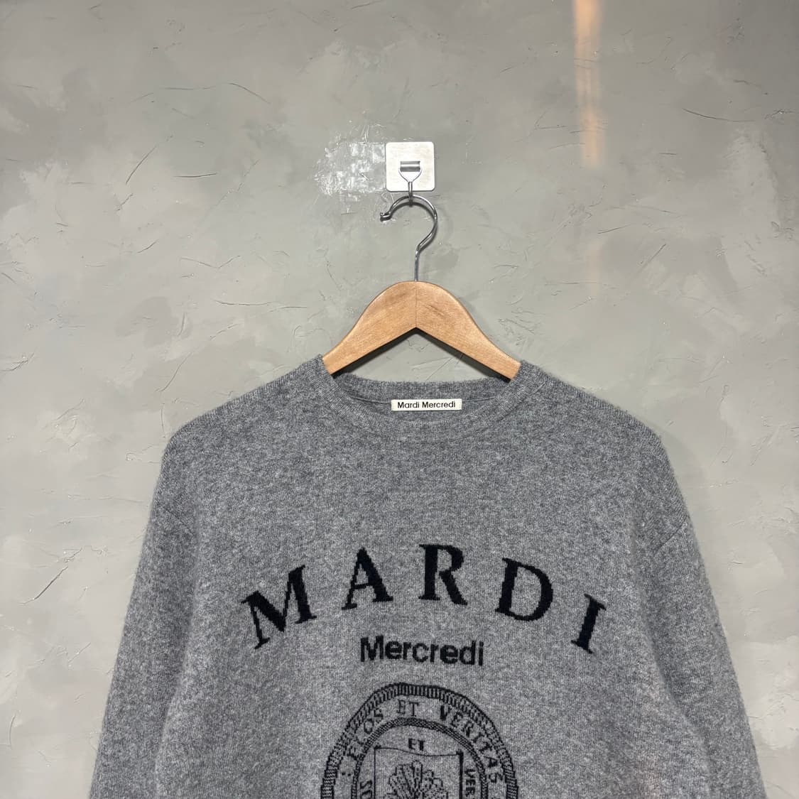 마르디 메크르디 울 캐시미어 니트 그레이 상품이미지2