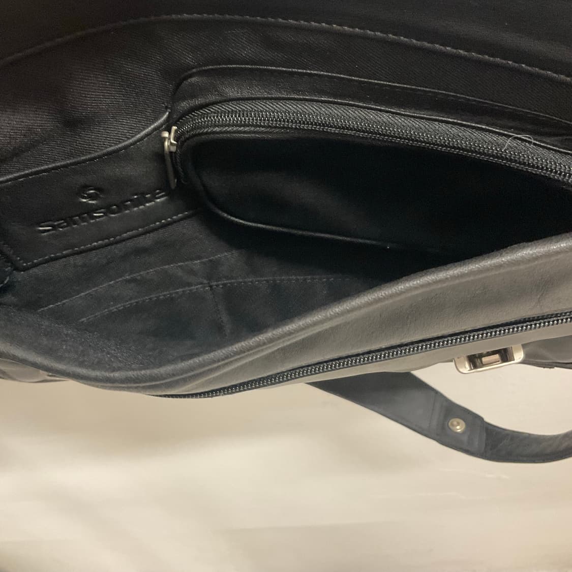 90s 올드 샘소나이트 레더 브리프케이스 상품이미지7