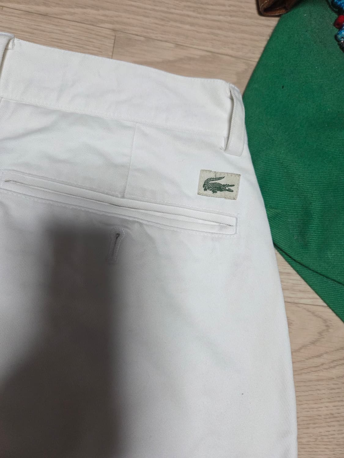 LACOSTE 화이트진 데님 팬츠 치노 오피서 라코스테  상품이미지1