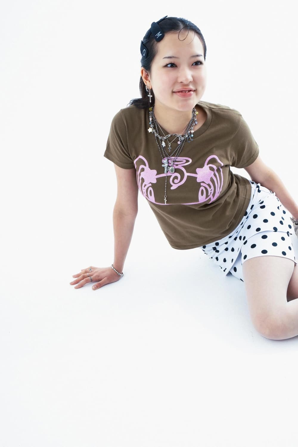 샬롬클럽 COOL PLEATS PANTS-DOT 도트 땡땡이 치마바지 상품이미지2