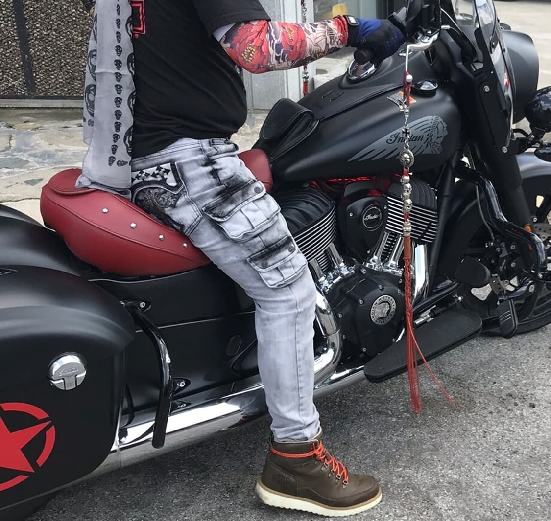 자주포인트 스판 카고 pant 상품이미지1