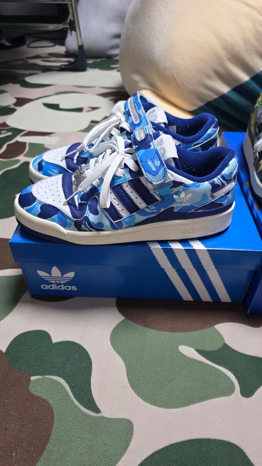 260 베이프 아디다스 포럼 로우 블루 카모  BAPE adidas 상품이미지3