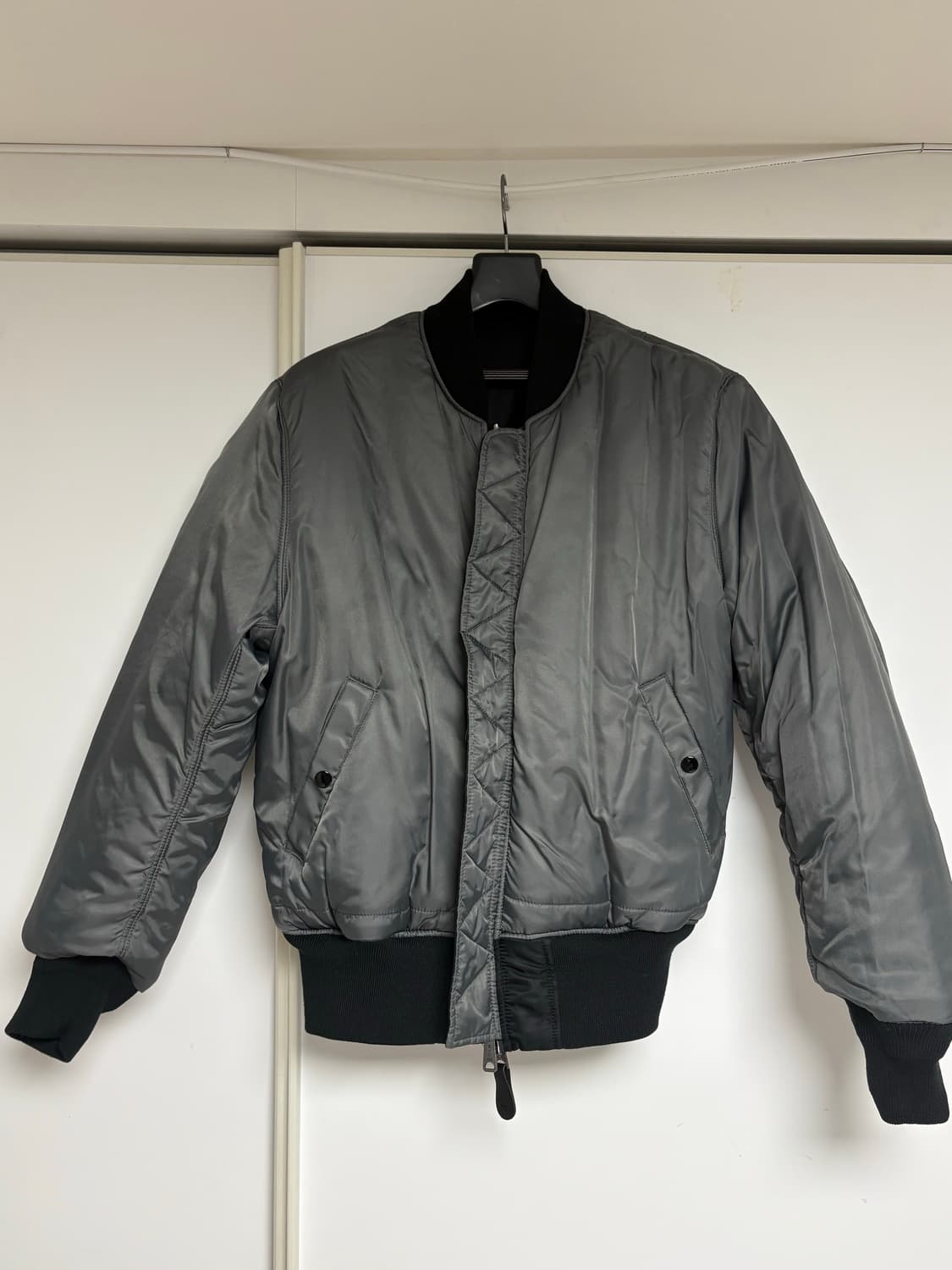 알파인더스트리 MA-1 플라이트 자켓 블랙 M 리버서블 상품이미지3