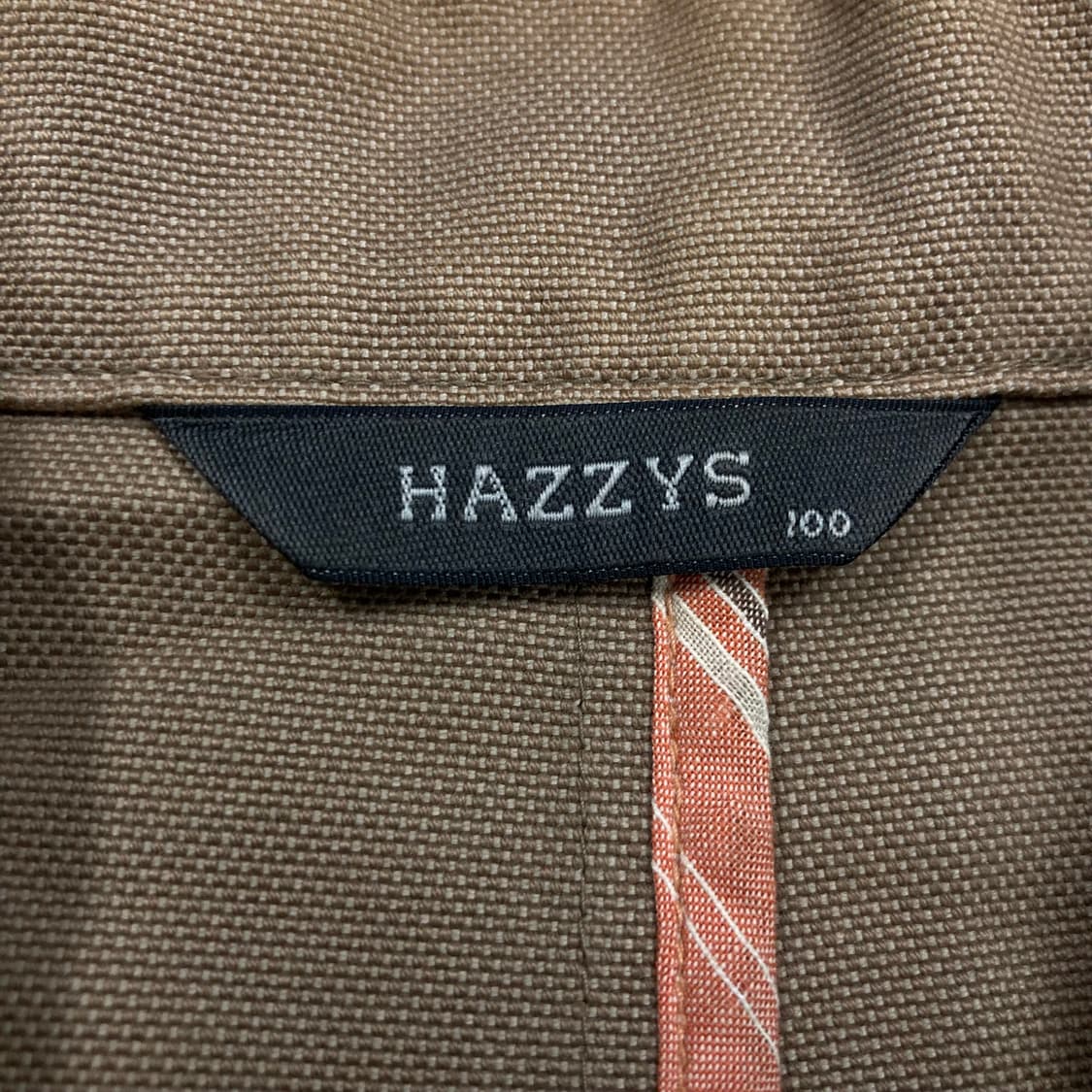 헤지스 베이지 컬러 스몰 로고 코튼 자켓 상품이미지3