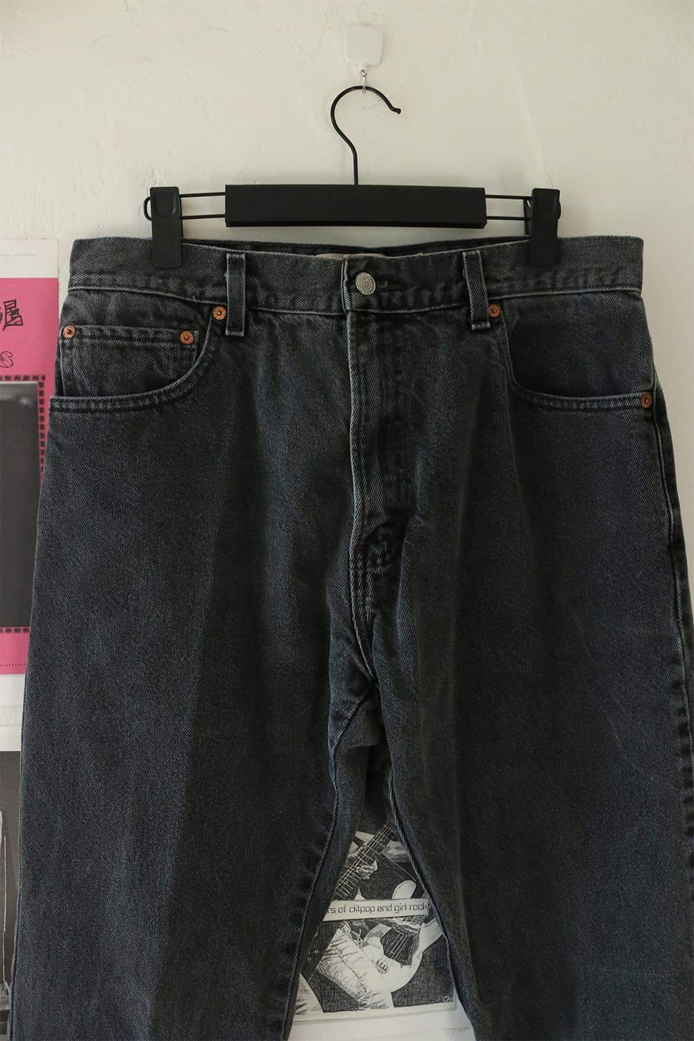 리바이스 517 흑청 부츠컷 데님 팬츠   상품이미지4