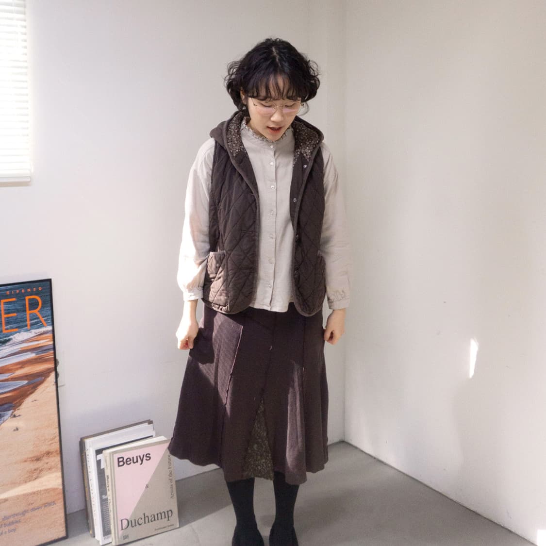 포레스트 코코아 퀼팅 베스트 상품이미지2