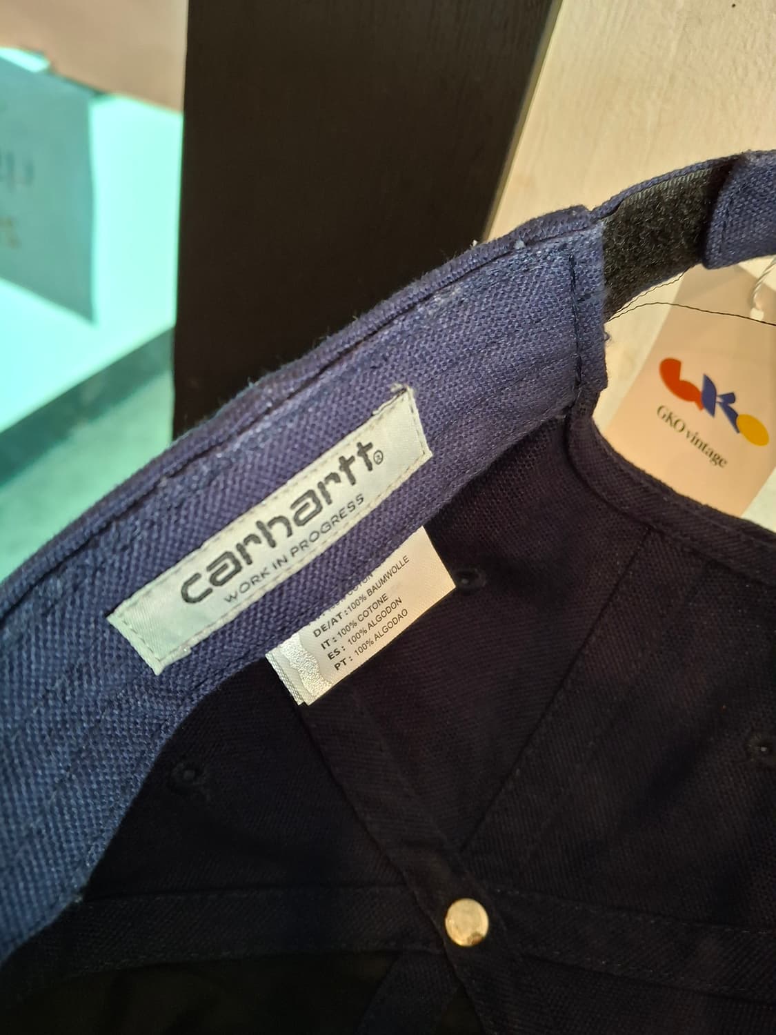 (마지막특가) 칼하트 볼캡 네이비/블랙 상품이미지5