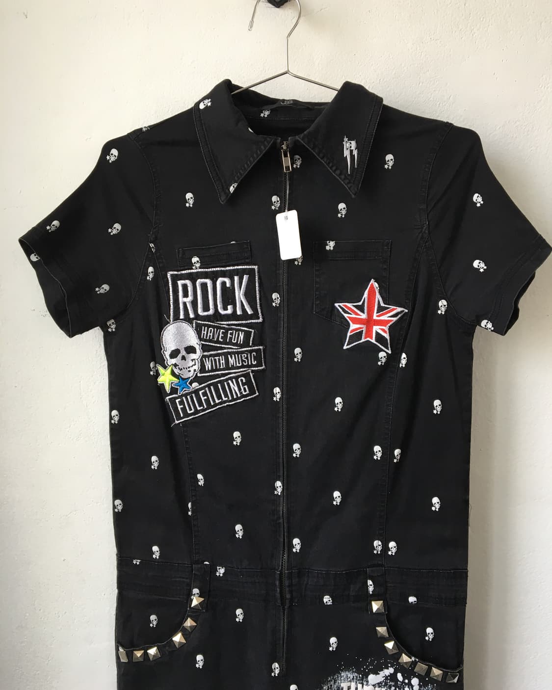 Skull pattern jumpsuit 상품이미지2