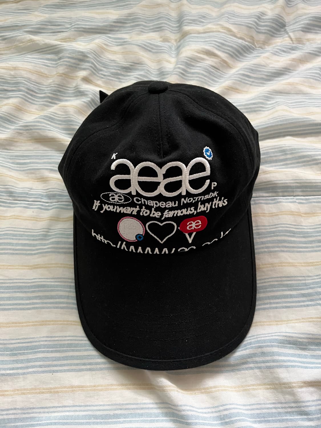 에이이에이이 픽보이 웹 로고 코튼 캡  상품이미지2