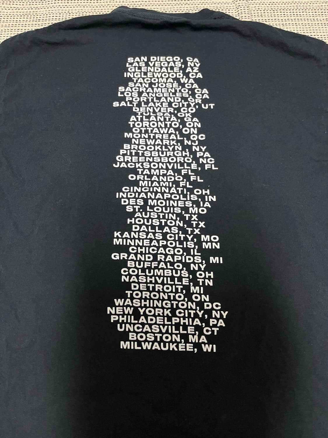 22s 저스틴비버 저스티스 투어 티셔츠 상품이미지5