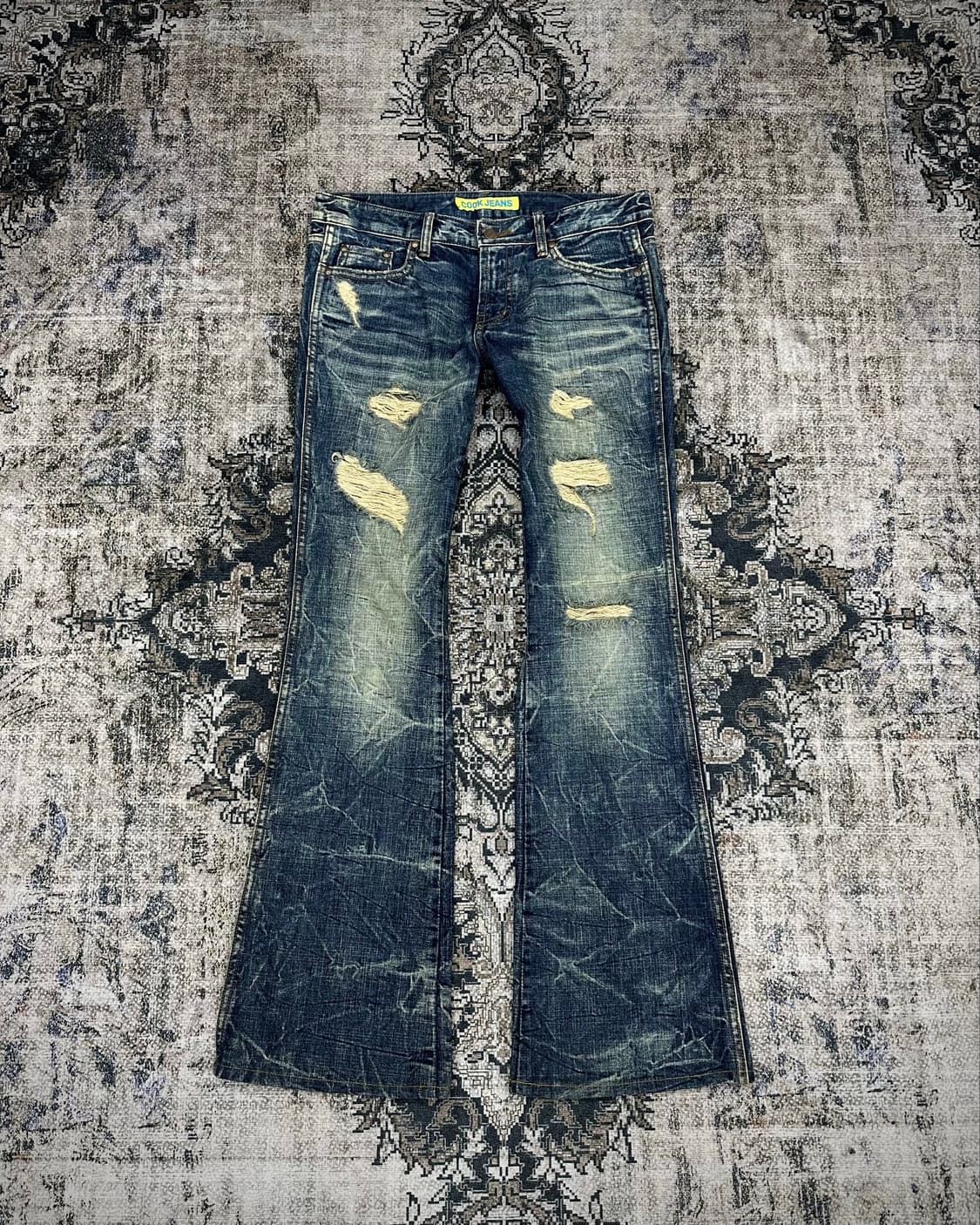 Cook jeans damaged flared jeans 상품이미지1
