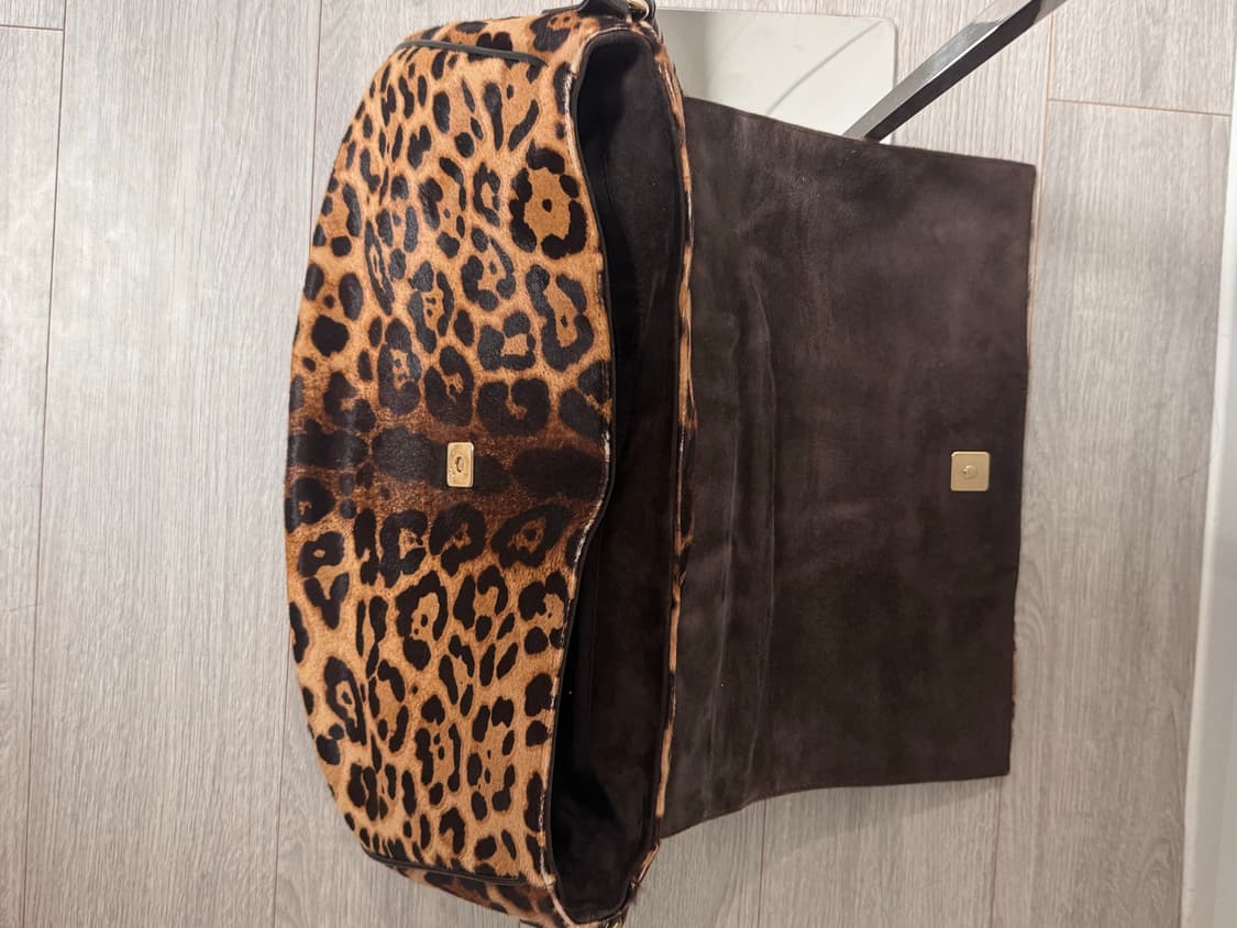 Fendi 펜디 송치 레오파드 바게트백 맘마백 상품이미지7