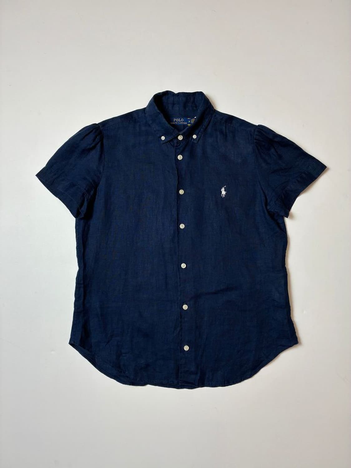 폴로 랄프로렌 포니 자수 린넨 퍼프스 반팔 셔츠 PN9128 상품이미지1