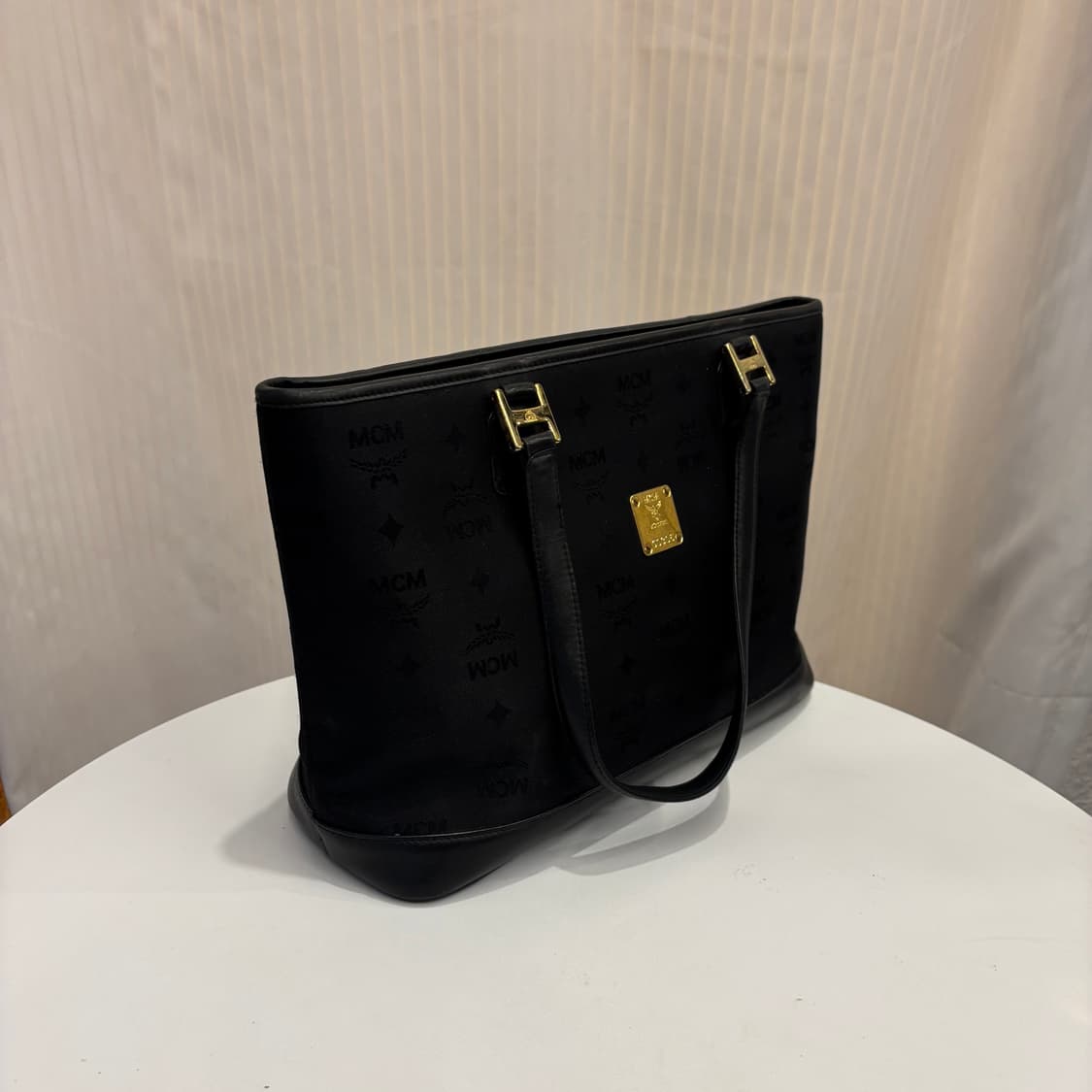 정품 MCM 금장 패브릭 숄더백     상품이미지2