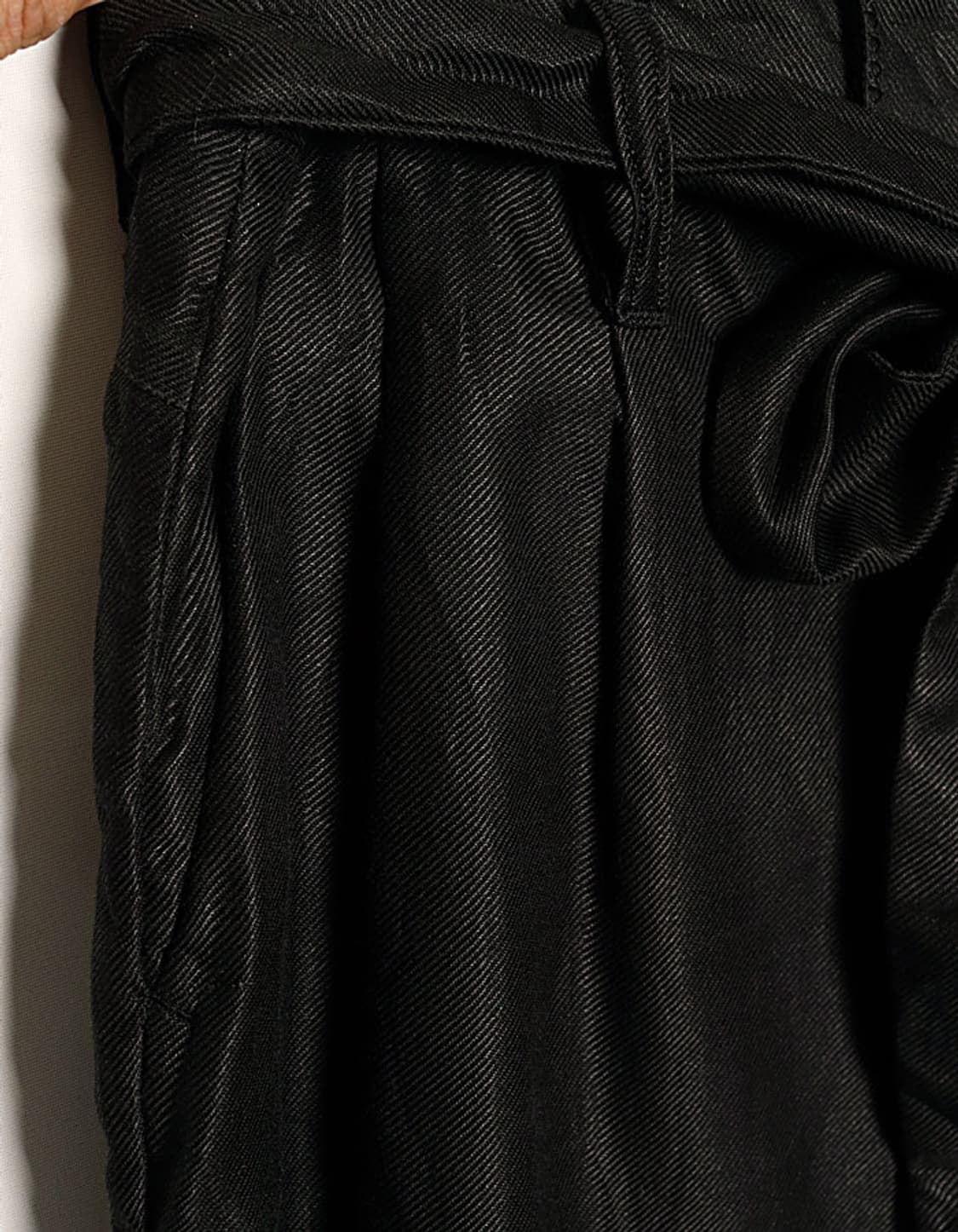 Unaca Belted Satin Tapered Pant (28) 상품이미지3