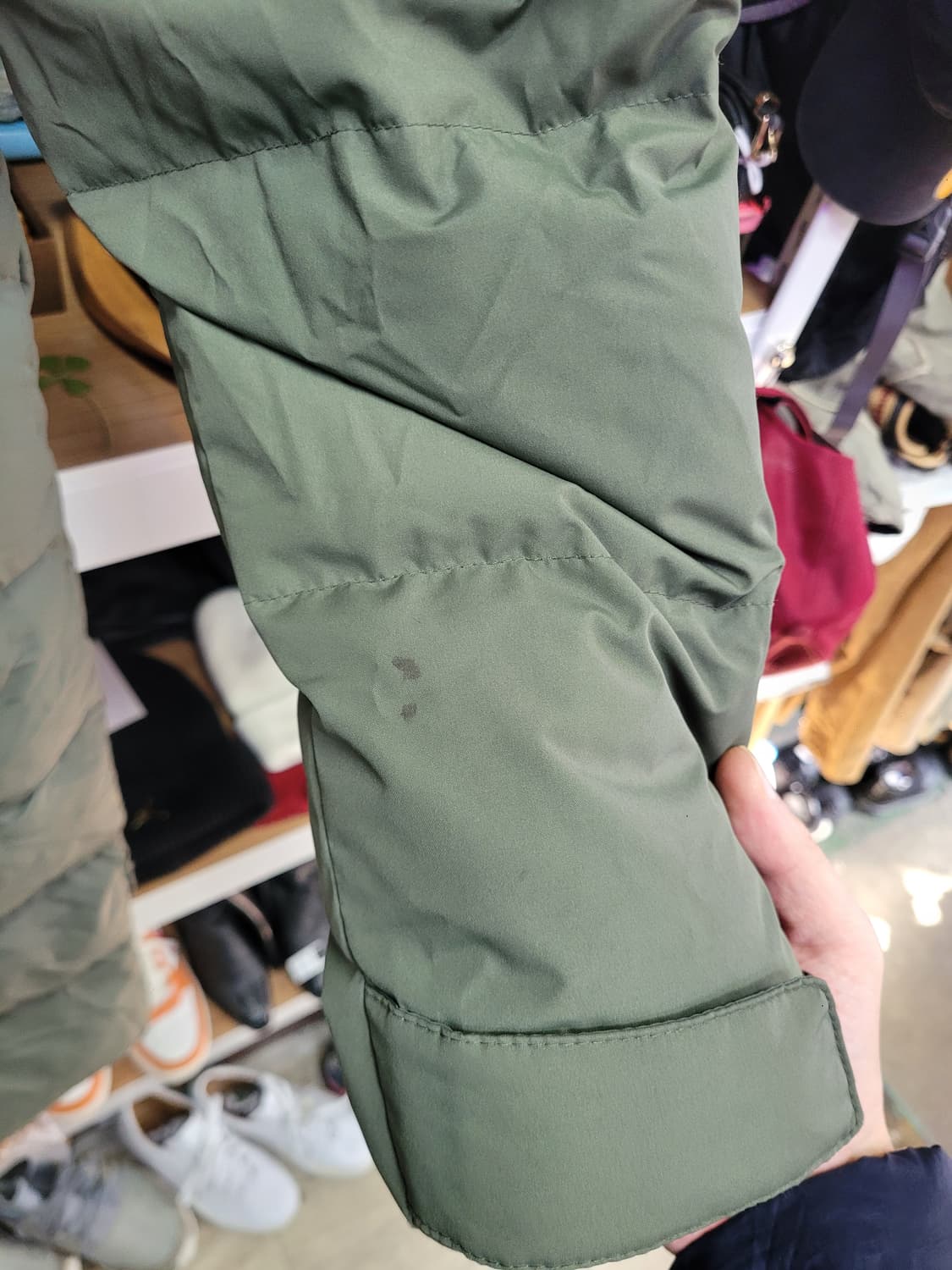 Penfield 펜필드 밝은카키색 후드 롱패딩 오리털 상품이미지10