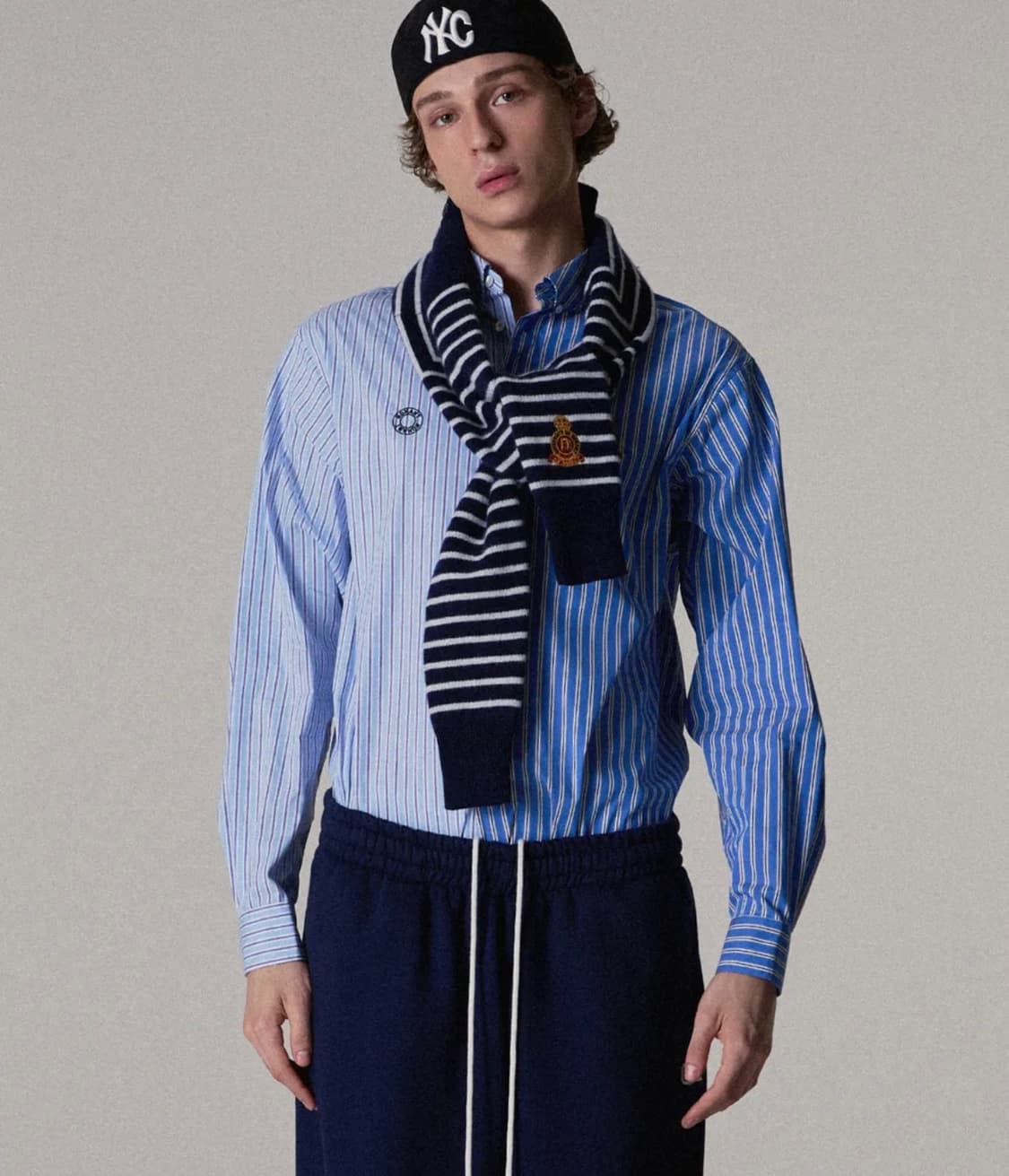 (라지)노앙 NOHANT Mixed Stripe Shirt Stripe 상품이미지1