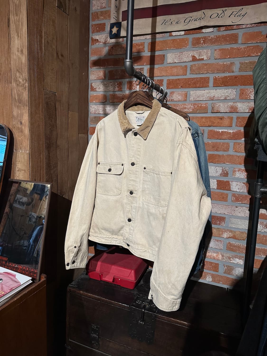 80s USA 빈티지 폴로 랄프로렌 덩가리 데님 자켓 상품이미지2