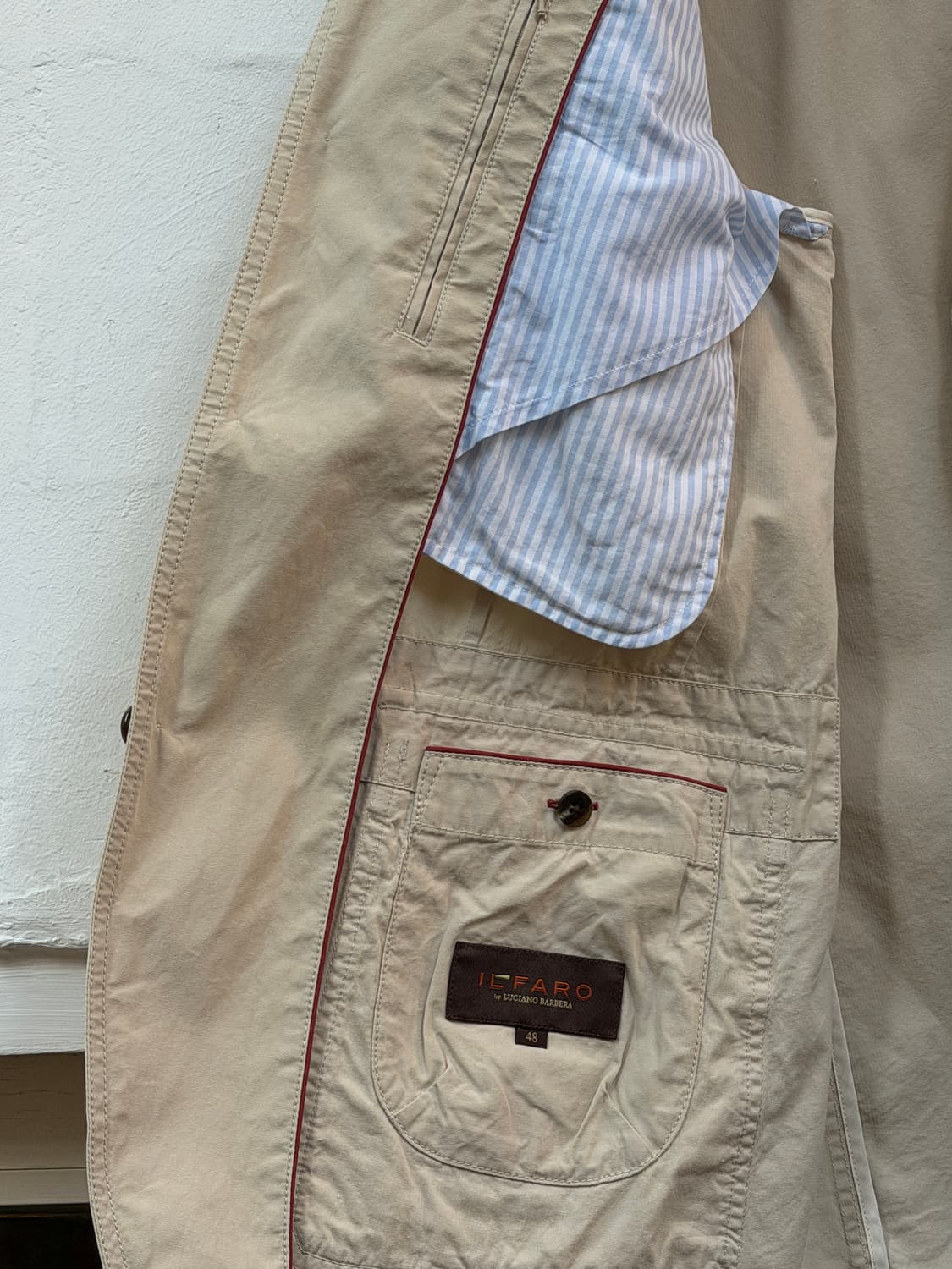 LUCIANO BARBERA ILFARO 코튼 블레이저 자켓 48 상품이미지9