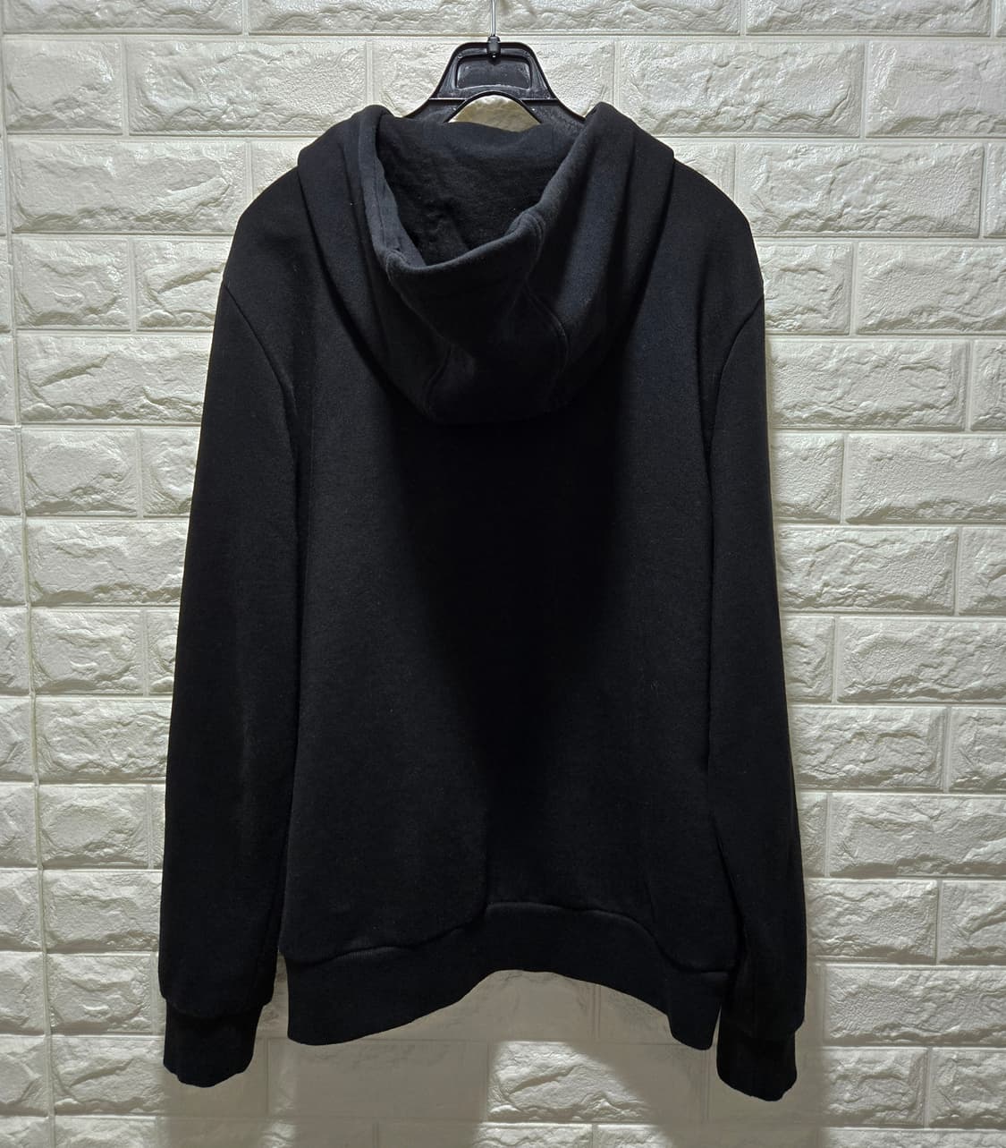 게스 시그니처 역삼각 메탈로고 스웻 후드집업 100 상품이미지7