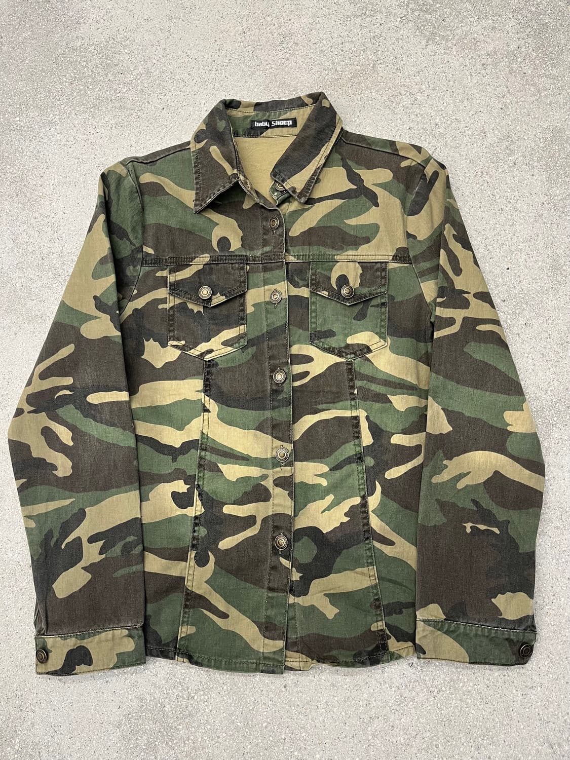 Baby shoop 밀리터리 데님 자켓 상품이미지1