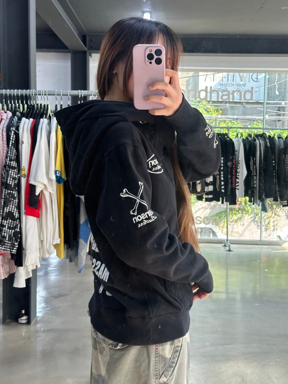벤슨 스컬 하이넥 후드자켓 상품이미지3