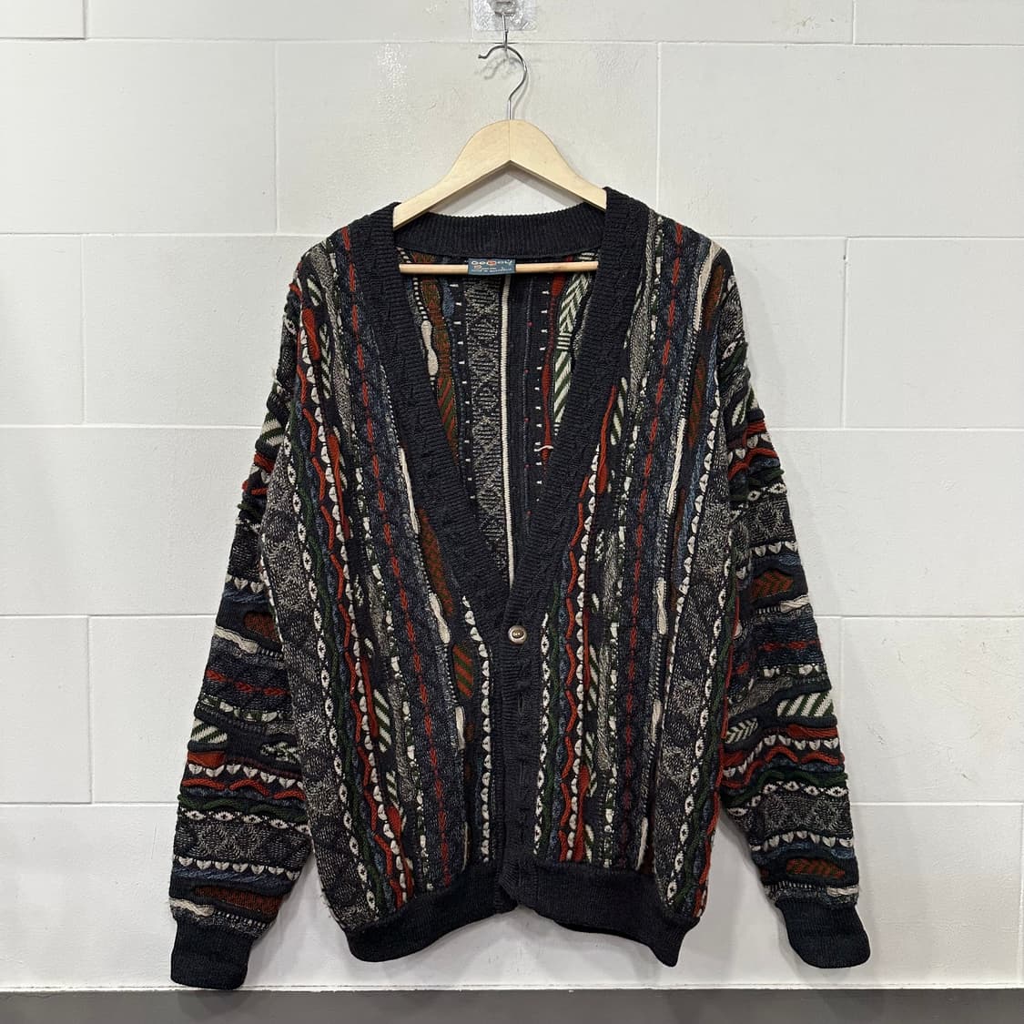 게쿠 쿠지스타일 케이블 니트 가디건 상품이미지1