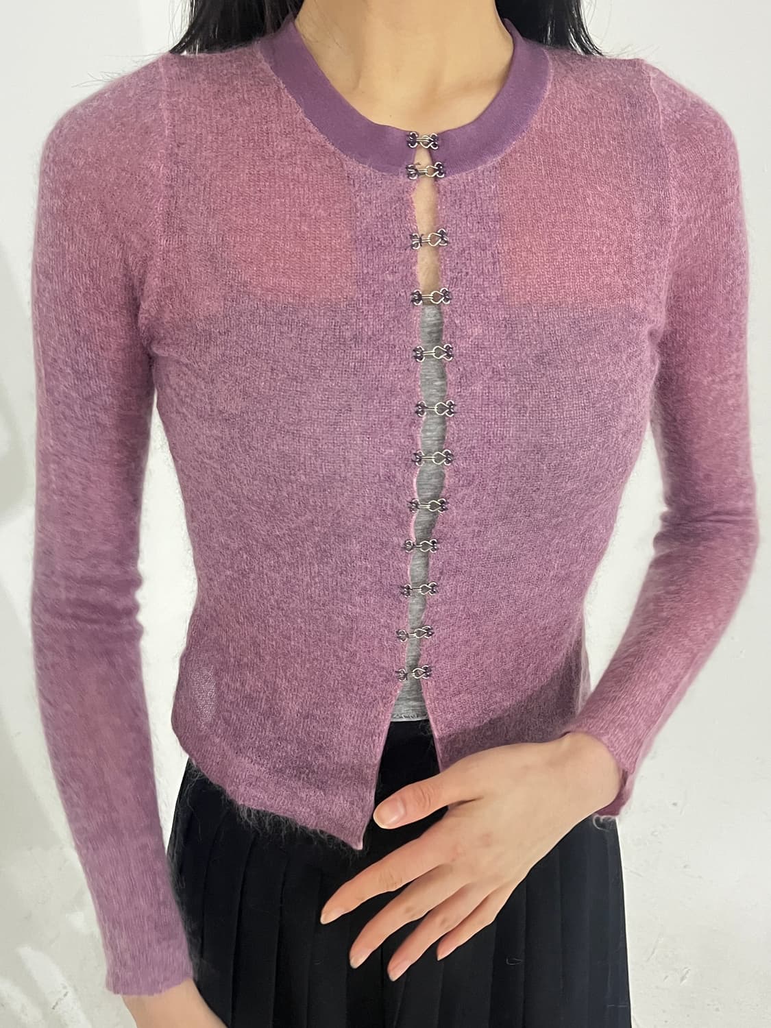 Mohair hook knit top 상품이미지2