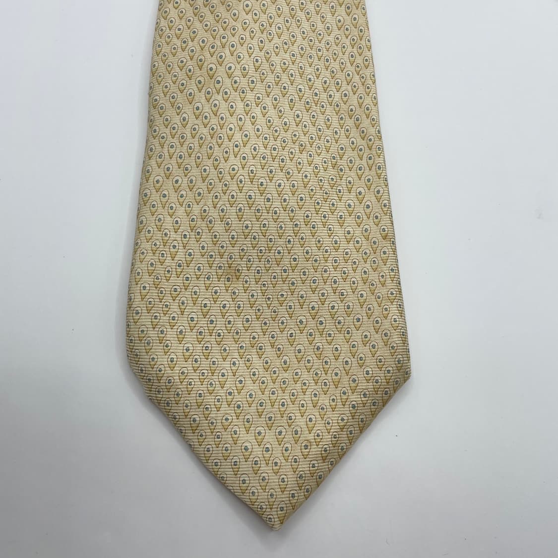 602) (BVLGARI) 불가리 패턴 넥타이(미세오염) 상품이미지4