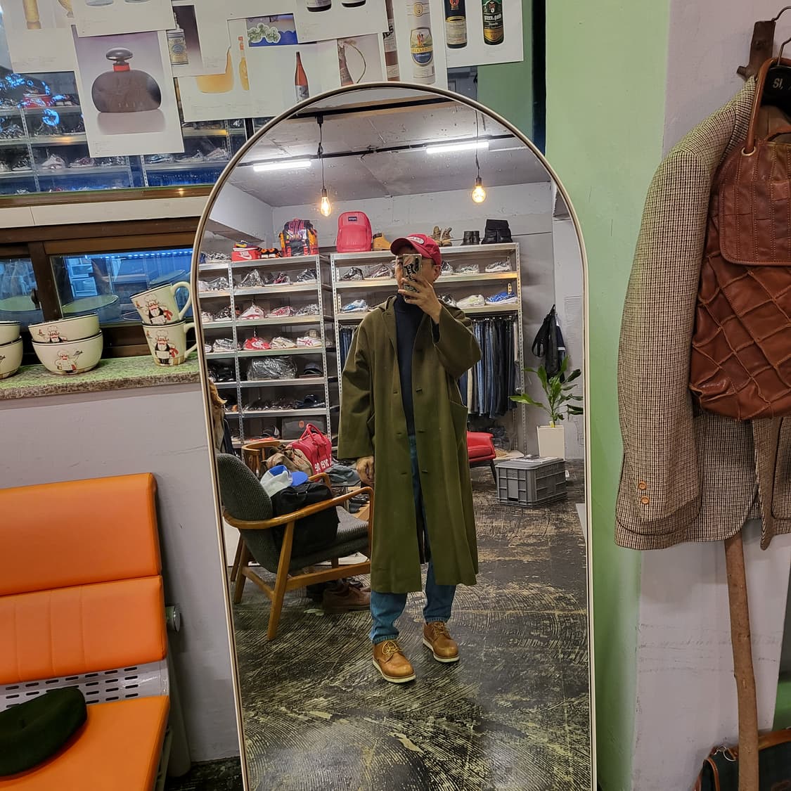 JPN 빈티지 모직 롱 코트 상품이미지2