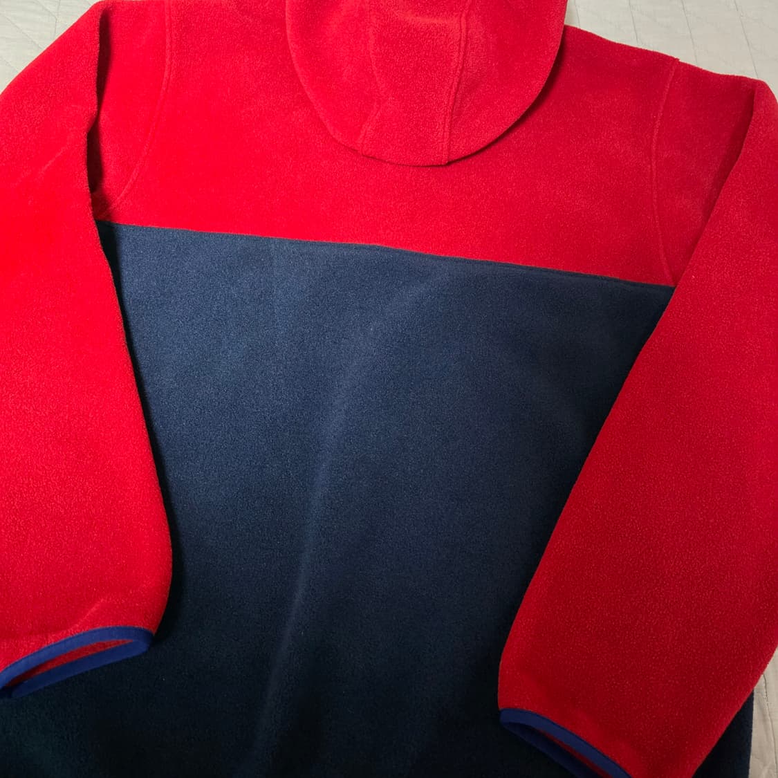 [L] 빈티지 파타고니아 신칠라 스냅 후드 풀오버 레드/네이비 매티보이 상품이미지4
