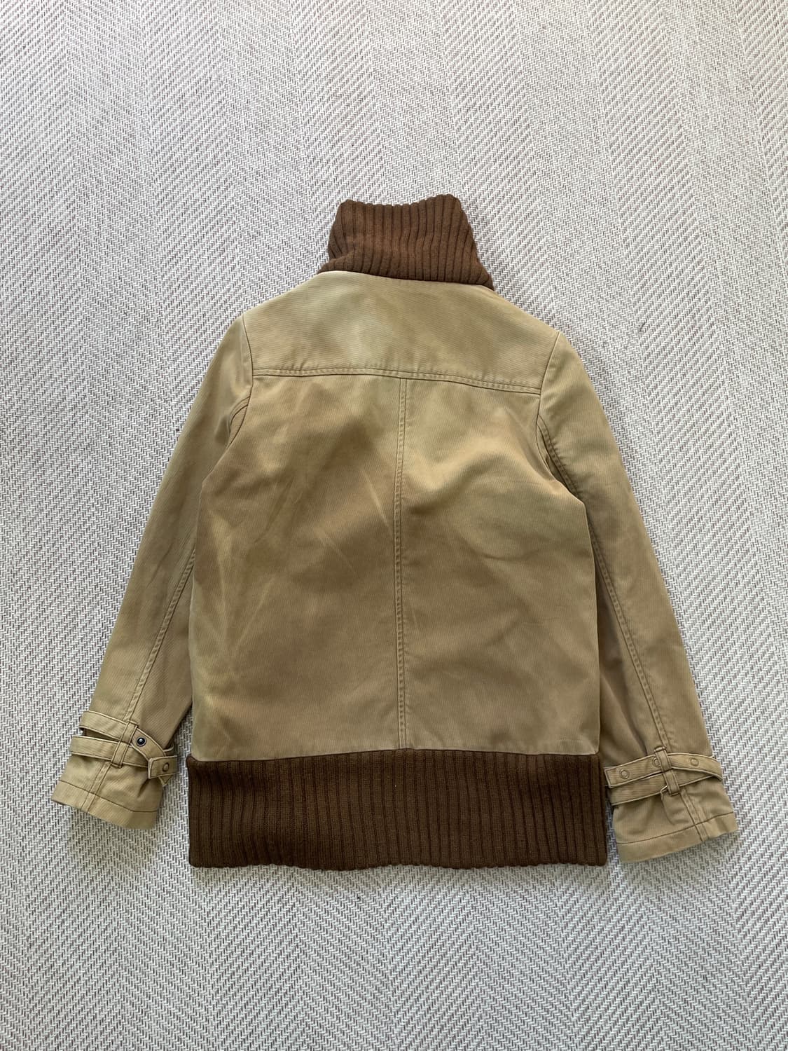 Alpha 빈티지 하이넥 디테일 하이브리드 집업 자켓 상품이미지6