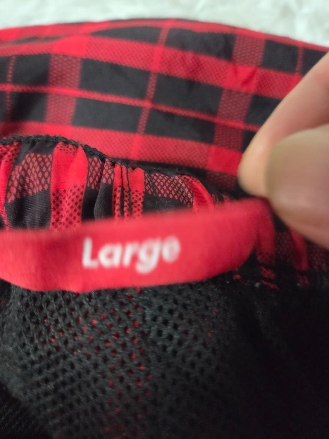 슈프림 나일론 체크 트랙 팬츠 레드 상품이미지6