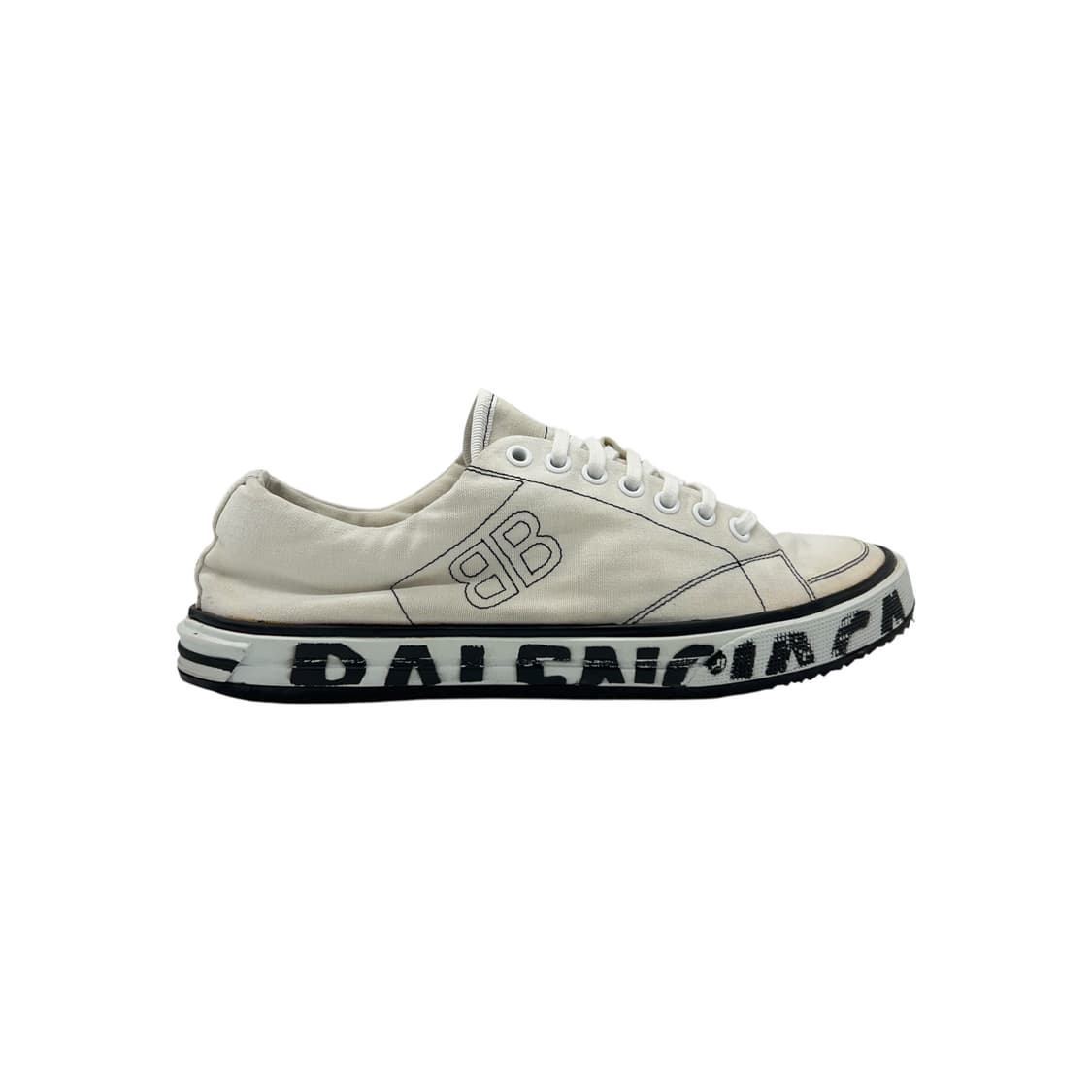 255 발렌시아가 매치 로고 프린트 스니커즈 (EU40) 상품이미지1