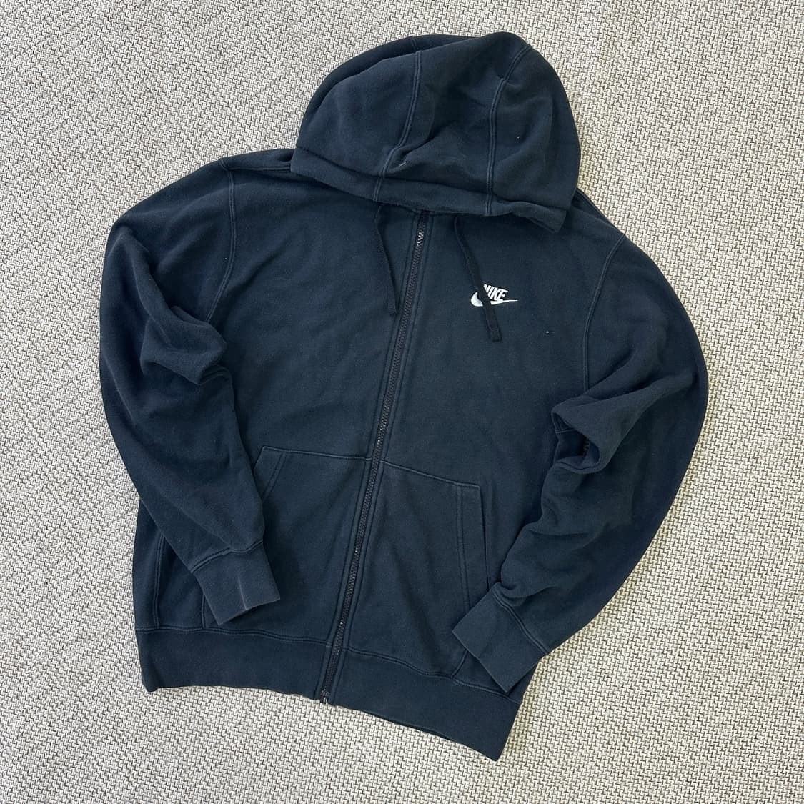 M 나이키 블랙 후드 집업 0327D 상품이미지1