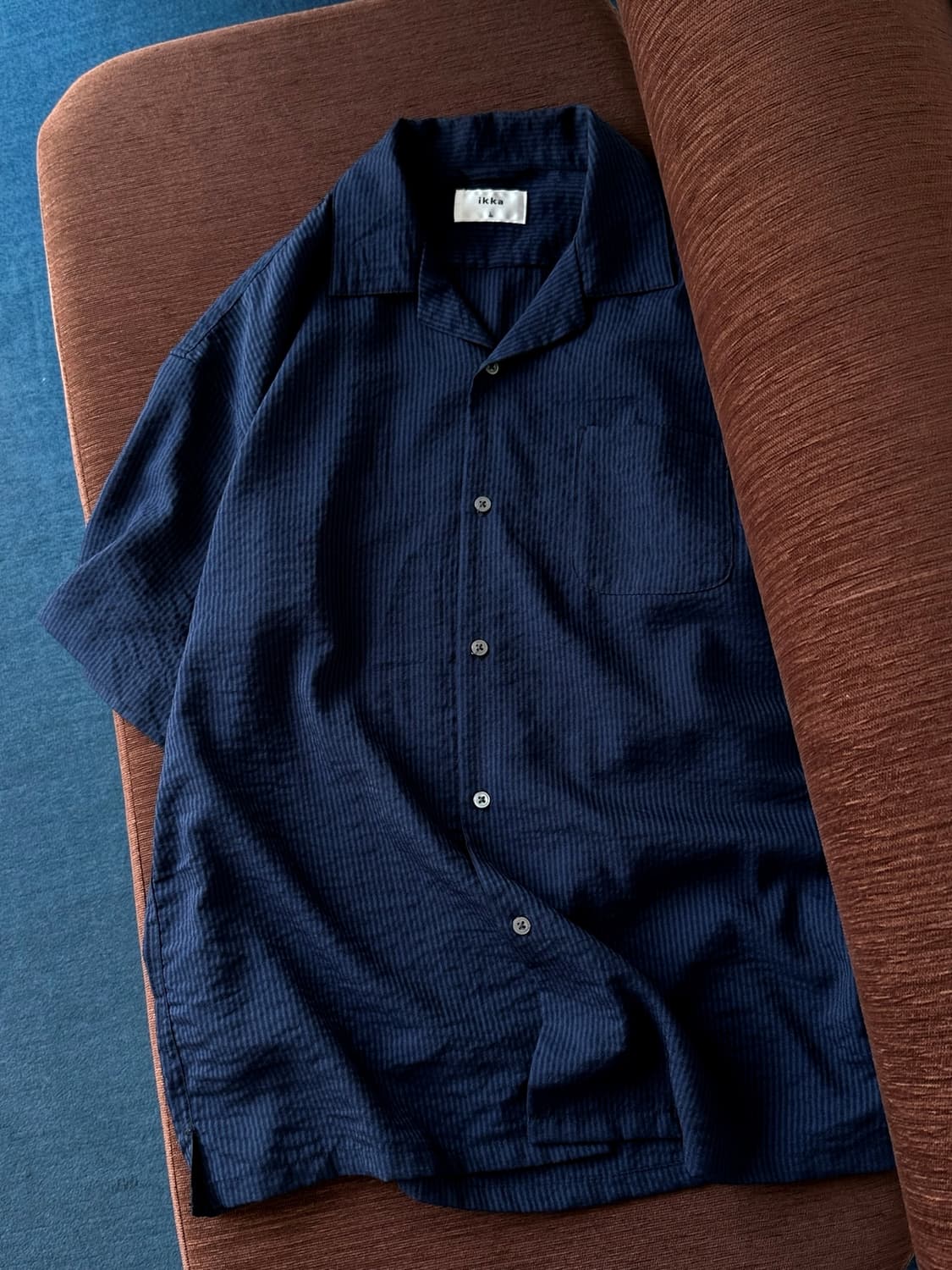 Design sucker fabric H/S shirt 상품이미지5