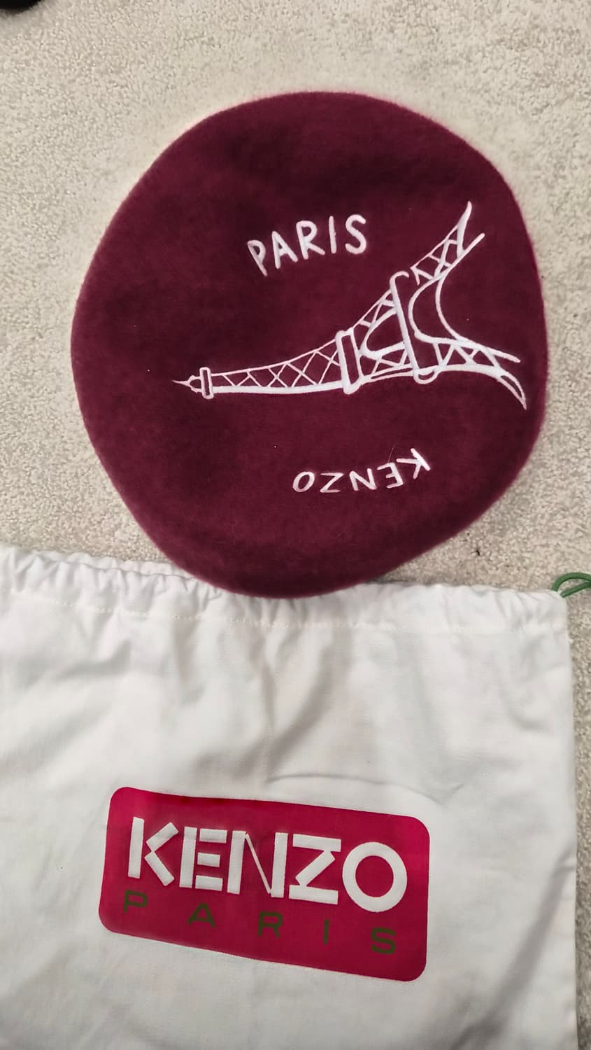겐조 Kenzo 1970 자수 베레모 (레드 / 울 소재) 상품이미지3