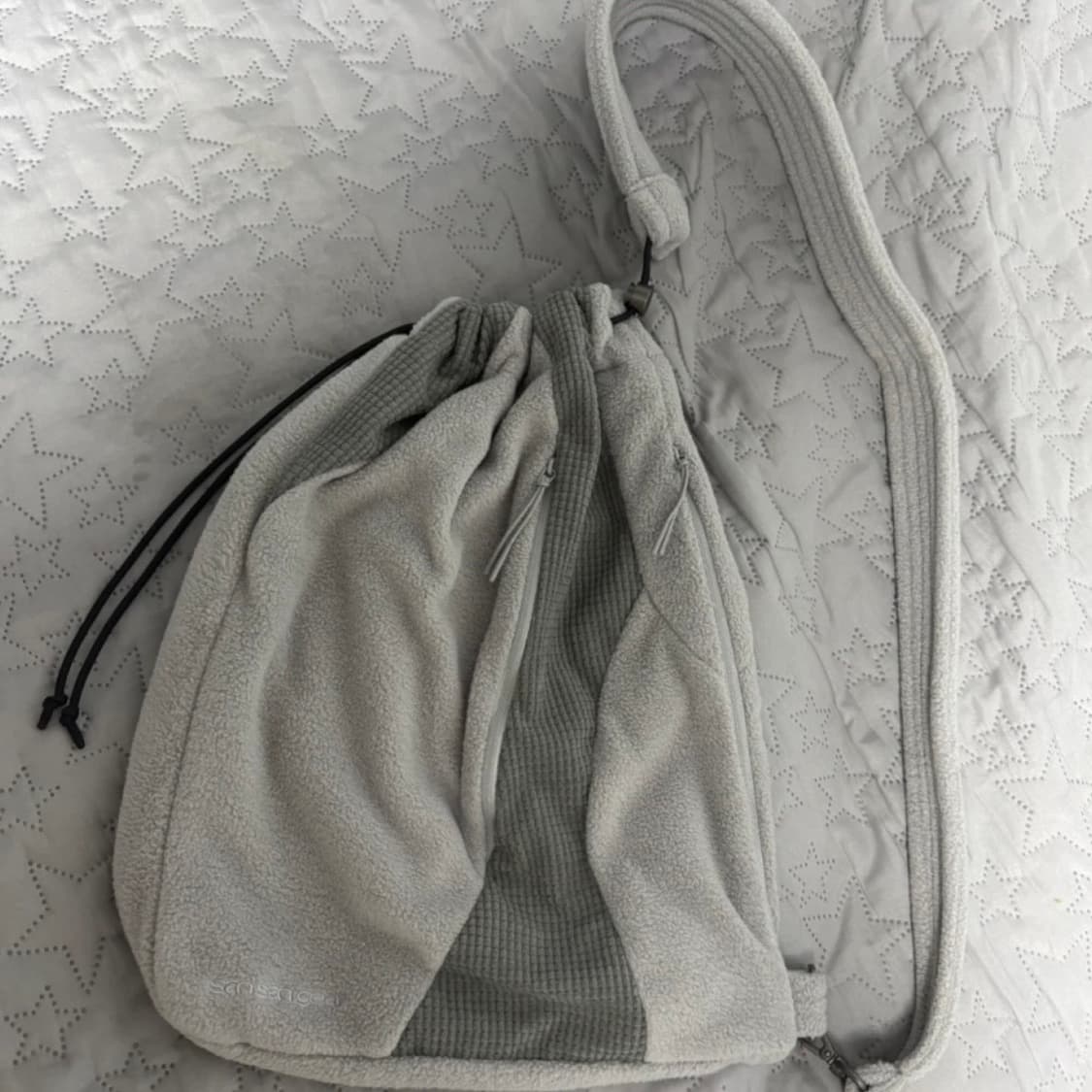 산산기어 플리스 크로스 백 - 그레이 상품이미지2