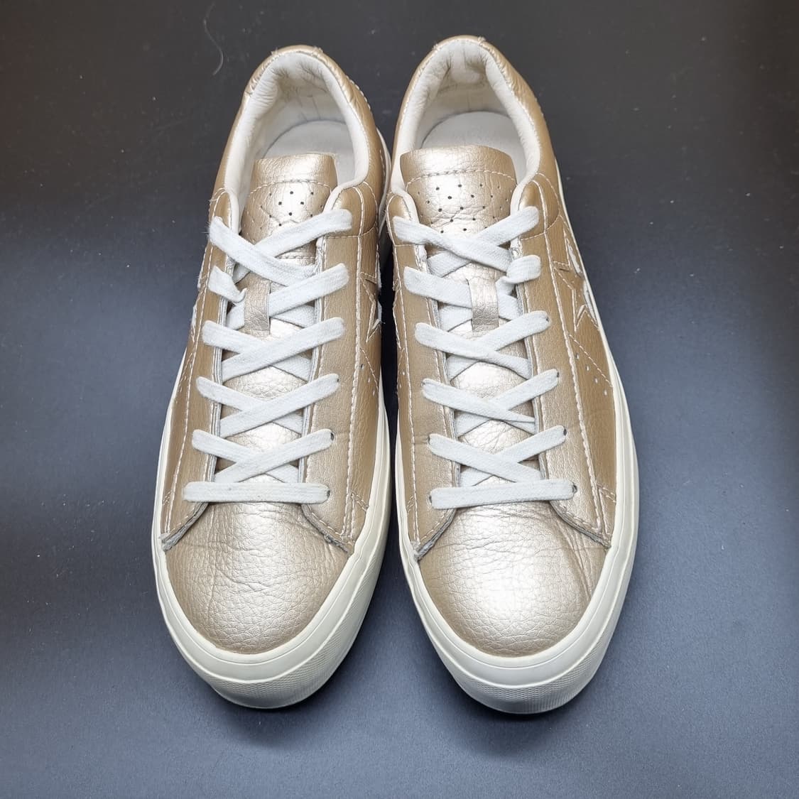 컨버스 원스타 플랫폼 메탈릭 레더 스니커즈240 상품이미지2