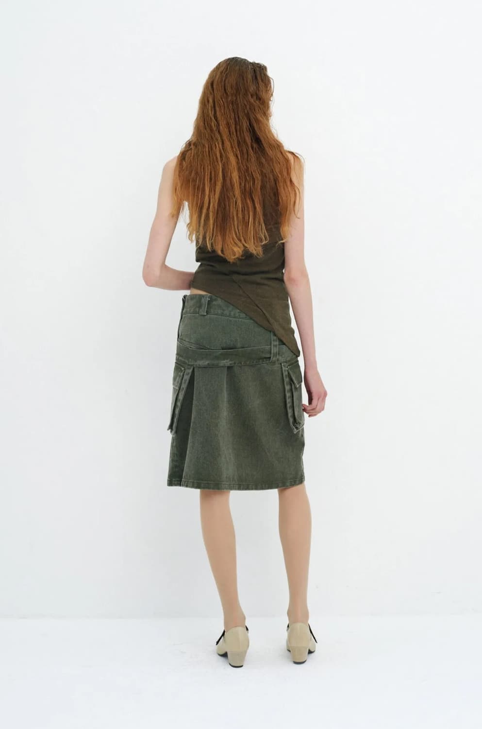 [cerric] belt bag layered midi skirt 상품이미지2
