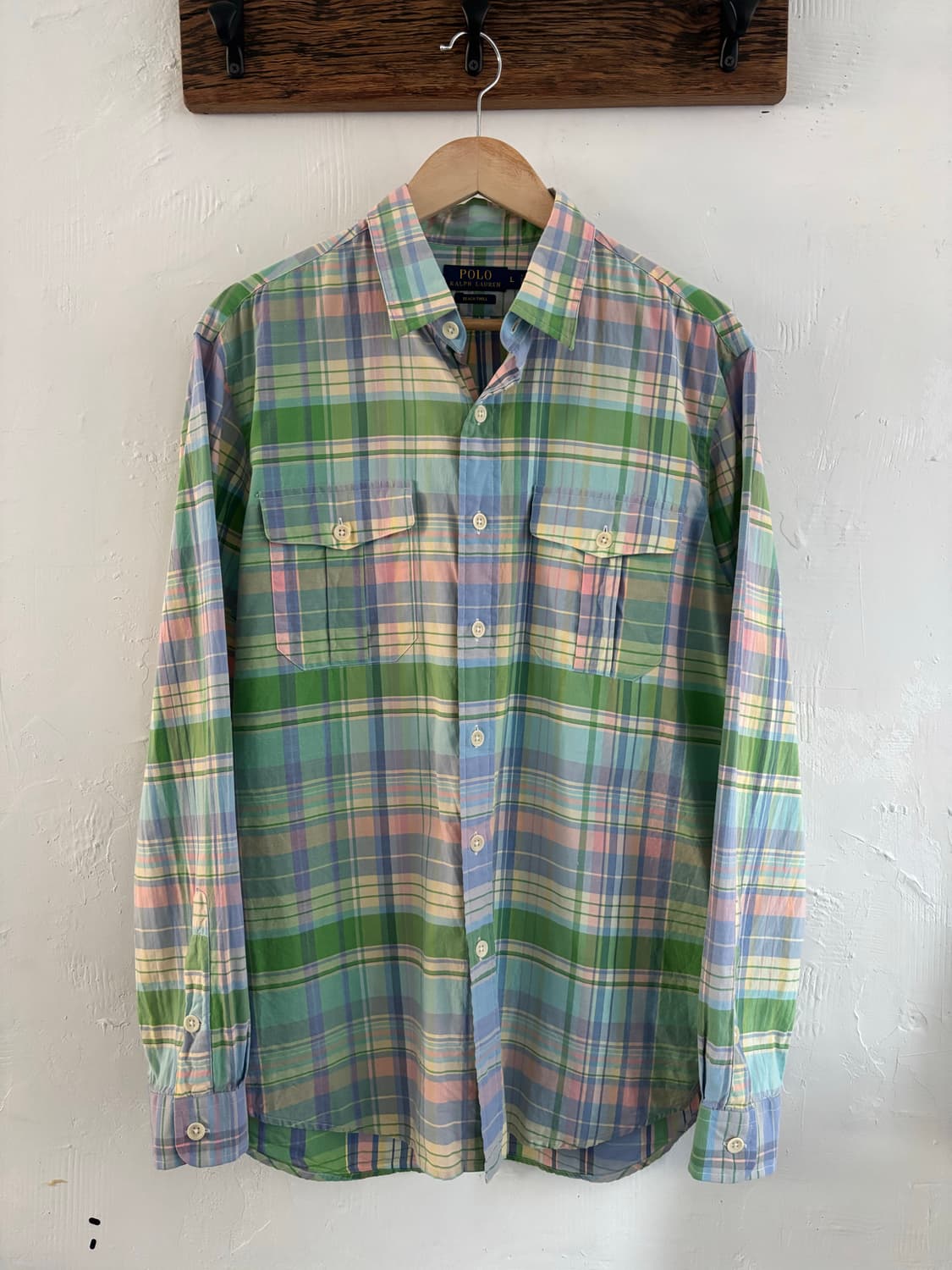 Polo 폴로 랄프로렌 신형 멀티컬러 포켓 체크 셔츠 상품이미지2